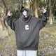 thumbnail image 5 of Sudadera con capucha de cuello alto con estampado de letra C de otoño para hombre, sudadera con capucha de diseño ninja, sudadera con capucha de gran tamaño Y2K, 5 of 5