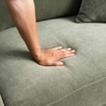 thumbnail image 6 of Furniture of America Nora Mid-Century Modern Chenille Track Arm Accent Chair with Pillows, Olive Green, 6 of 6