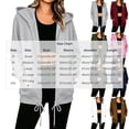thumbnail image 4 of BVOFAR Hoodie for Women Zip Up Sweatshirts Fall Casual Hooded Jackets Lightweight Comfort Hoodies with Pockets Black XXL, 4 of 9
