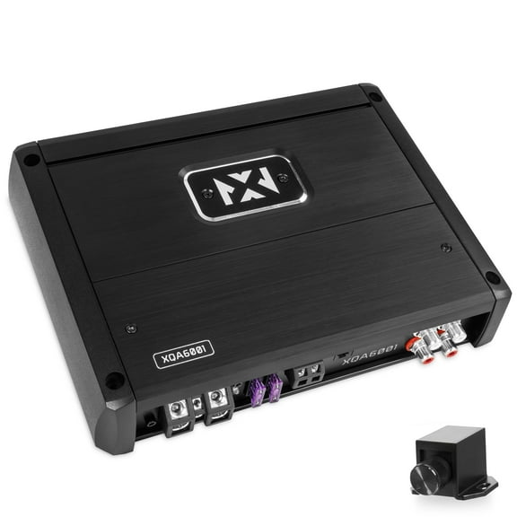 NVX XQA6001 Monoblock Amplifier 600W RMS X-Series SQ Class D 1-Ohm Stable with X-Boost