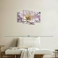 thumbnail image 2 of Elephant Stock White And Purple Dahlia Wall Art - Horizontal Multi Panel Canvas - Living Room Wall Decor - Floral And Botanical Multi Panel - Purple And Beige Decor - 30" x 18", 2 of 4