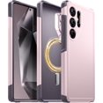 thumbnail image 1 of baomifa-Magnetic Case for Samsung Galaxy S25 Ultra, with Privacy Screen Protectors X1, [Compatible with MagSafe]Slim Military Grade Protective Shockproof Phone Case for Samsung S25 Ultra 6.8", Pink, 1 of 4