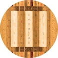 thumbnail image 1 of Ahgly Company Indoor Round Abstract Orange Contemporary Area Rugs, 6' Round, 1 of 1