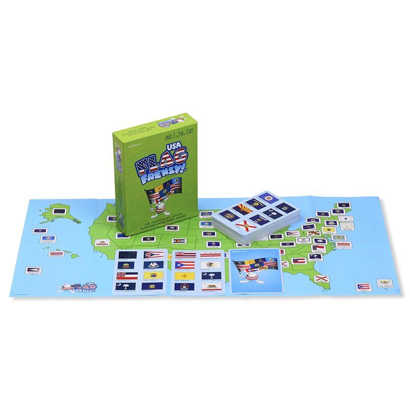 Flag Frenzy Card Game, USA