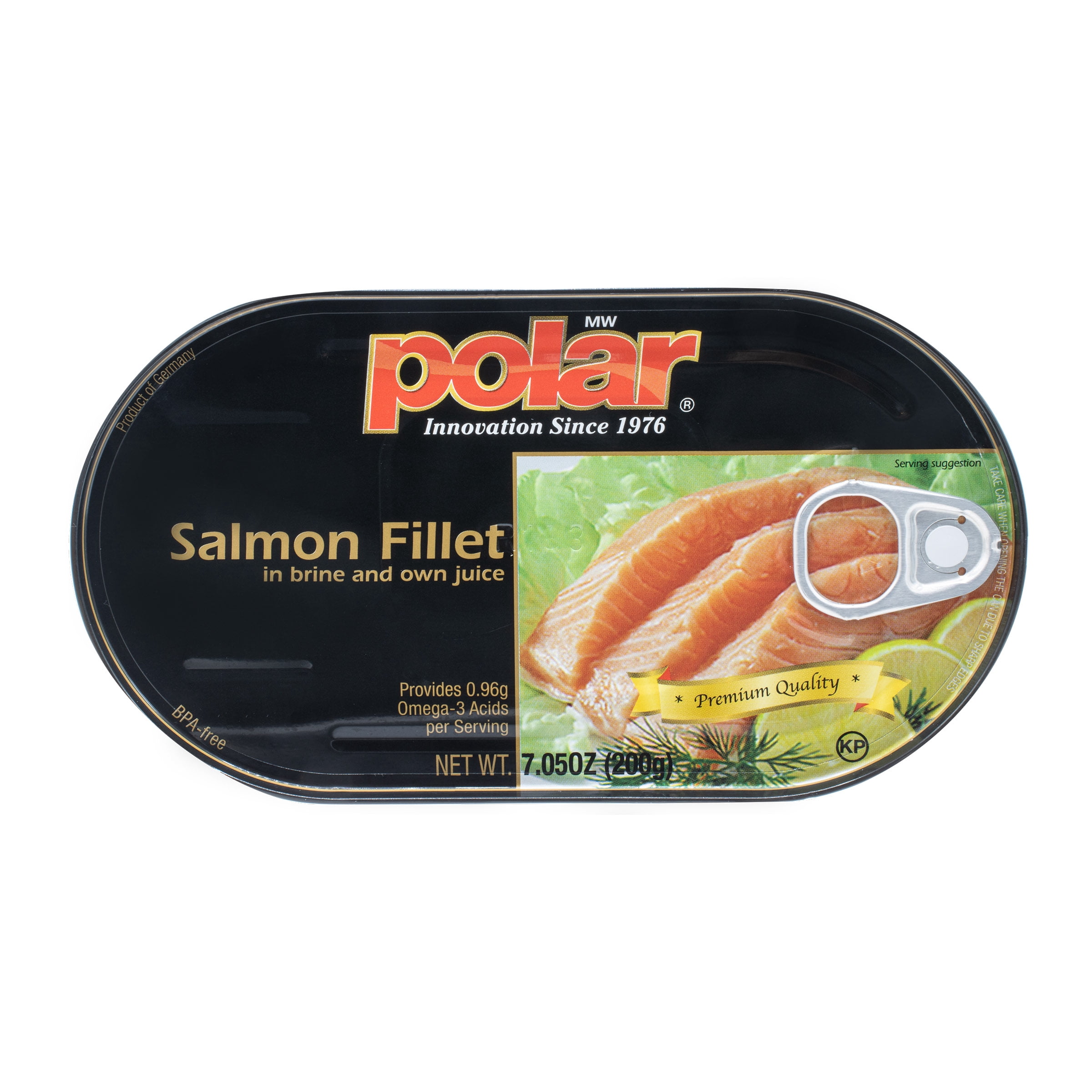 (4 pack) MW Polar Premium Pink Salmon Fillets in Brine, Skinless & Boneless Canned Salmon, Ready-to-Eat Tinned Fish, High Protein & Keto-Friendly, 7.05 oz Can