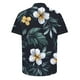 thumbnail image 4 of Camisas de Manga Larga para Hombres Moda Casual Floral Estampado Hawaiano Solapa Botón Superior, Ligero para Primavera Verano, 4 of 9