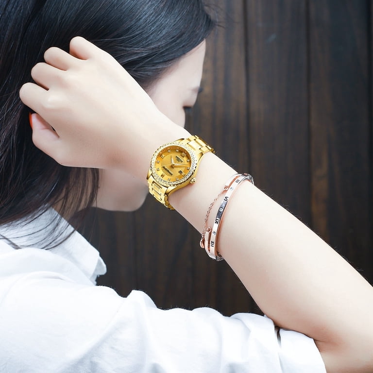 Nibosi Women\'s All Gold Analog Quartz Stainless Steel Waterproof Luxury Watch Nibosi Fashion Women's Watches Ladies Top Brand Luxury  main image 4