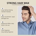 thumbnail image 3 of Men's Hair Pomade - Strong Hold Oil-Based Wax, Natural Hair Styling, Nourishing Wax for Beard & Hair, Flexible Texture, Travel Friendly, Sustainable Tin Packaging, Holiday Christmas Thanksgiving, 3 of 5