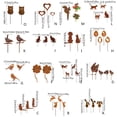 thumbnail image 2 of MOMOJIA Garden Decors for Outside Metal Rusted Decorative Garden Stakes, 2 of 13