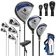 thumbnail image 5 of Costway Juego completo de 9 palos de golf para hombre, para diestros, con hierros de aleación de 460 cc, color azul marino, 5 of 5