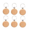 thumbnail image 1 of EeaseMX llaveros de madera para hacer uno mismo, colgantes creativos para llaveros, decoración de madera maciza, colgante redondo de madera, decoración para hombre., 1 of 7