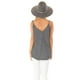 thumbnail image 5 of Camisetas sin mangas con tirantes finos y cuello en V para mujer, camisetas holgadas sin mangas, 5 of 6
