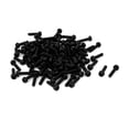 thumbnail image 2 of M3x12mm  Round Head Nylon Machine Screw Bolt Fastener Black 100pcs, 2 of 5