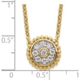 thumbnail image 3 of 14K Yellow Gold Lab Grown Diamond Si1/Si2, G H I, Circle Necklace (18 X 12.15) Made In India pm9124-032-ylg-18, 3 of 5