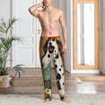 thumbnail image 3 of Cauagu Abstract Dalmatian Art Mens Pajama Pants Sleep & Lounge Pants,PJ Bottoms with Pockets-Large, 3 of 7
