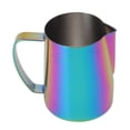 thumbnail image 3 of Coffee Milk Frothing Pitcher Cup 304 Thickened Stainless Steel Milk Frothing Pitcher Internal External Non Stick Coating Coffee Utensils 350ml, 3 of 10