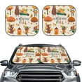 thumbnail image 2 of Haiem Autumn In The Forest Welcome Fall Car Windshield Sun Shade (2 Pieces) Foldable Windshield Sun Shade Car Accessories for Truck SUV Pickup-Small, 2 of 7