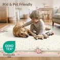 thumbnail image 4 of ODIKA School Pencil Schoolgirl Coquette Welcome Classroom Teacher Preschool for Dining Room, Under Table, Office, Non-Slip Chair-Friendly Floor, 4 of 7
