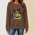 thumbnail image 6 of Womens Long Sleeve Tops Casual Shirts for Women Fall Flower Printed T Shirt Crewneck Floral Tee Workout/Party Fall Outfits & Winter Clothes, 6 of 6