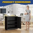 thumbnail image 2 of Hall Tree with Bench and Shoe Storage, Farmhouse Entryway Bench with Coat Rack, Shoe Cabinet with Flip Drawers, 7 Shelves, 10 Coat Hooks, Storage Bag, Led Lights, White, 2 of 8