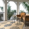 thumbnail image 3 of Safavieh Courtyard Jenny Medallion Indoor/Outdoor Area Rug, Natural/Blue, 6'7" x 6'7" Square, 3 of 9