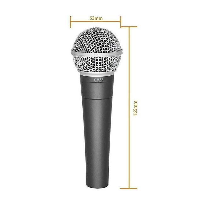 Shure Sm58 Dynamic Vocal Microphone, Wired, with Switch and Cable, 2024