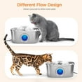 thumbnail image 3 of Cat Water Fountain Stainless Steel: 108oz/3.2L Pet Water Fountain, Water Fountain for Cats Inside with Water Level Window, 3 of 8