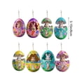 thumbnail image 3 of AZXY Easter Bunny Ornaments for Tree, 12Pcs 2D Flat Wooden Miniature Easter Hanging Decorations, Small Bunny with Easter Eggs Ornaments for Small Tree, Easter Party & Home Indoor Outdoor Decor, 3 of 6