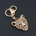 thumbnail image 6 of Mgaxyff New Rhinestone Leopard Keyring Charm Pendant Purse Bag Key Ring Chain Keychain,Leopard Head Keychain,Leopard Head Keyring, 6 of 8