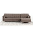 thumbnail image 2 of HomeRoots Furniture 283896 Modern Brown Fabric Sectional Sofa - 35 x 75 x 35 in., 2 of 5