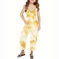 thumbnail image 2 of Ltctricy Baby Girls Tie-Dye Overalls Cute Sleeveless Casual Children Rompers Fashion Loose Jumpsuit with Pockets, 2 of 6