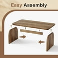 thumbnail image 6 of Tribesigns Rectangle Coffee Table, 47-Inch Wood Rectangular Living Room Table, Farmhouse Accent Center Table with Sturdy Base, 6 of 8