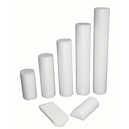 CanDo PE Professional Grade White Foam Roller Round
