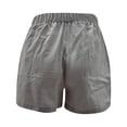 thumbnail image 5 of AXXD Shorts for Teen Girls,Pockets Elastic Waist Solid Gym Shorts Women Butt Lifting Gray XL, 5 of 7