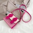 thumbnail image 5 of Hukapapa Bolsos cruzados para mujer, cartera de cuero para mujer, bolsos pequeños, bolso cuadrado para niña, color rojo, 5 of 5