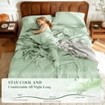 thumbnail image 4 of 4Pcs Luxury Ultra Soft Sheets, Bamboo Bed Sheet Set Queen Size, Deep Pockets, Unmatched Comfort And Softness for Sleep, Perfect Fit for All Beds, Great Gifts, 4 of 7