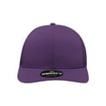 thumbnail image 2 of Decky 6021 6 Panel Mid Profile Structured Cotton Blend Trucker-Purple, 2 of 3