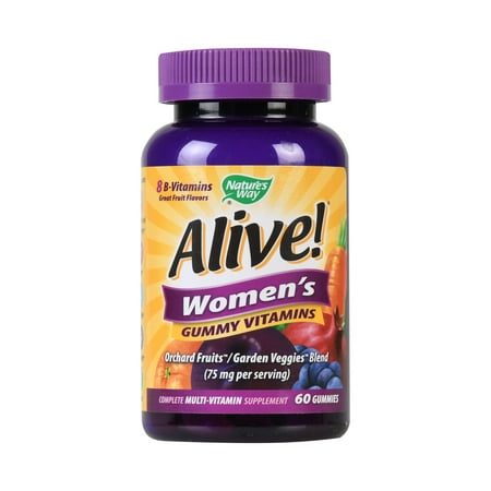 Natures Way Alive! Womens Gummy Vitamins Multivitamin Supplements 60 (Best Vitamins For 27 Year Old Woman)