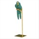 thumbnail image 1 of Parrot Sculpture Resin Parrot Statue Bird Animal Decoration Green, 1 of 5