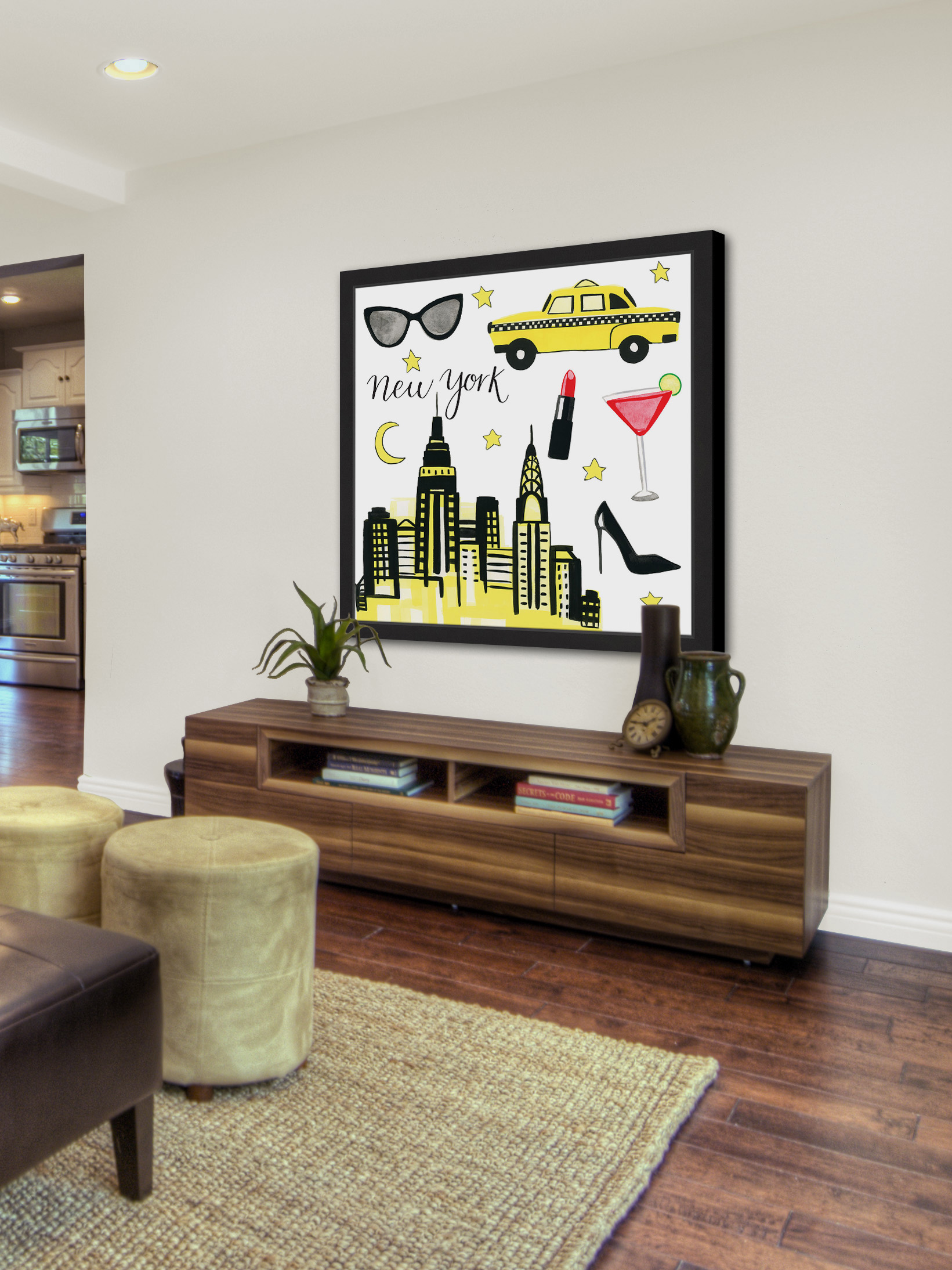 "NYC Chic" Framed Painting Print