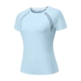 thumbnail image 5 of WERYOUNG Performance Short Sleeve T Shirts For Women Breathable Athletic Workout Tees Stylish Clothes L, 5 of 6