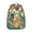 Orange-15, variant on Tropical Floral School Backpack Jungle Leaves and Hawaiian Print Design Exotic Summer Beach Bag for Students