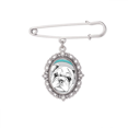 thumbnail image 1 of Headset Music Vitality Sounds Dog Brooch Pin Dress Shirt Shawl Clips, 1 of 3