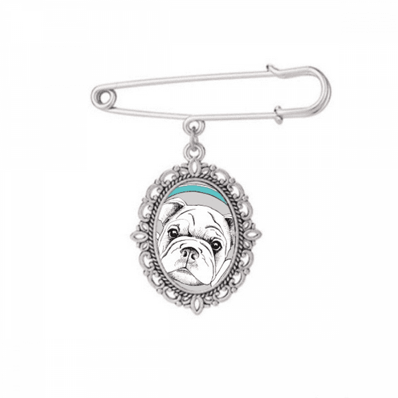 Headset Music Vitality Sounds Dog Brooch Pin Dress Shirt Shawl Clips