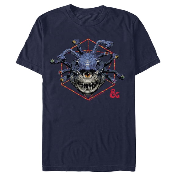Men's Dungeons & Dragons: Honor Among Thieves Beholder  Graphic Tee Navy Blue 2X Large