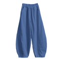 thumbnail image 4 of XAOFW Plus Size Wide Leg Pants For Women Loose Fit Elastic Waist Casual Harem Trousers Everyday Comfort Palazzo Pants For Women Trendy Bottoms XXXL, 4 of 4