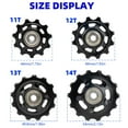 thumbnail image 3 of Bike Rear Derailleur Wheel Pulley Wheel Replacement For 9/10/11 Speed Aluminum Bike Sealed Bearing Replacement, 3 of 12