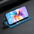 thumbnail image 5 of Leather Case For Samsung Galaxy A37 5G 6.7",Embossed Totem Wallet With Card Holder,Wristband, Shockproof Kickstand Magnetic Cover,Blue,For Galaxy A37 5G, 5 of 6