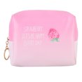 thumbnail image 1 of Organizador de maquillaje Ormromra Bolsa de cosméticos cuadrada para niñas y mujeres fresa, 1 of 8