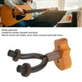 thumbnail image 3 of Ukulele Hanger Wood Ukulele Wall Mount Stand Instrument Display Hanger for Ukulele Mandolin Banjo, 3 of 8